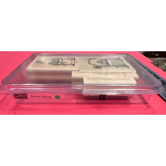 Stampin Up! Serene Spring Wood-Mounted Rubber Stamp Set - Picture 3 of 3